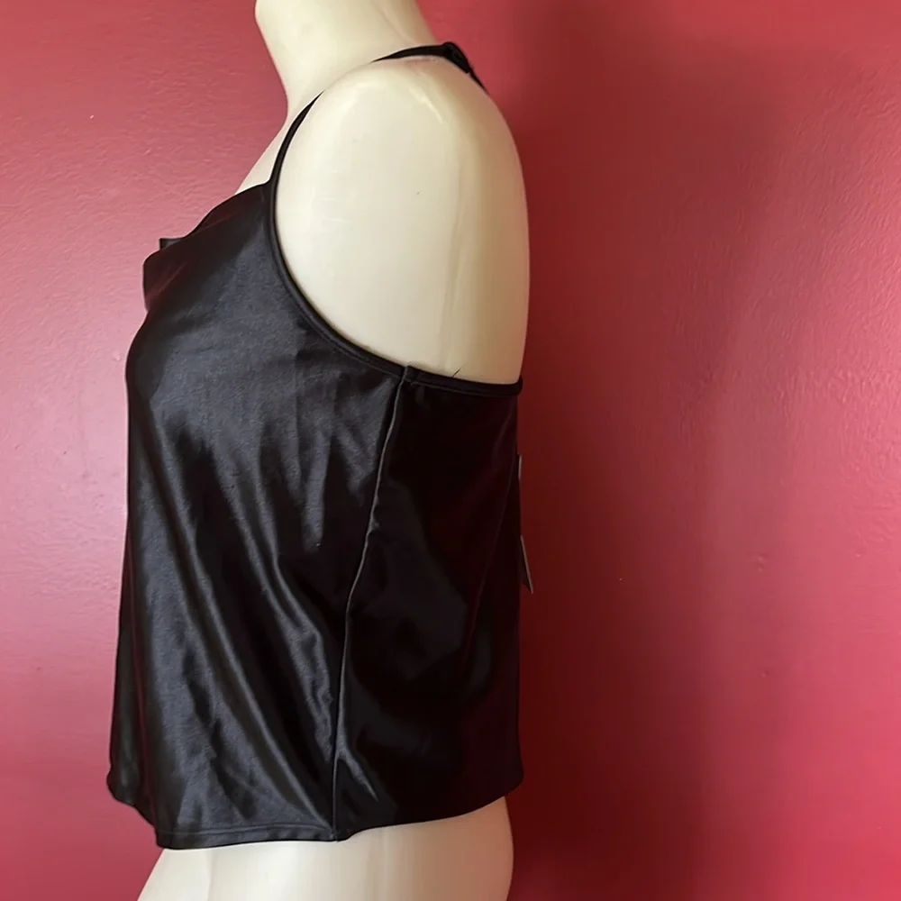 New Wild Fable black satin spaghetti strap top - Picture 14 of 15
